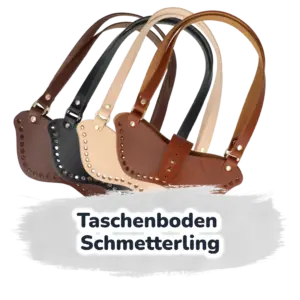 Taschenboden Schmetterling 26 x 10 cm echtes Leder